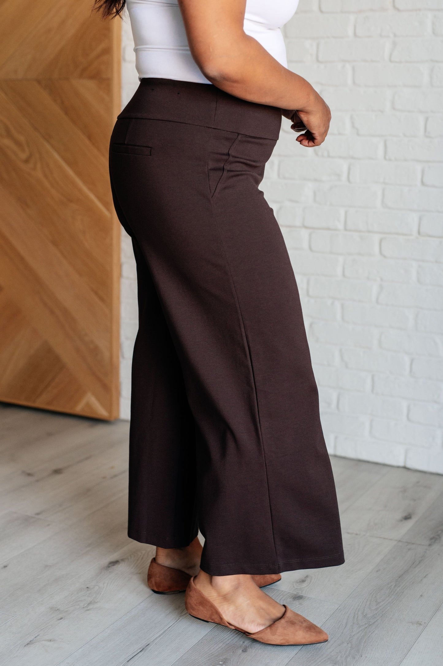 Cocoa Canvas Wide Leg Pants - Redtop