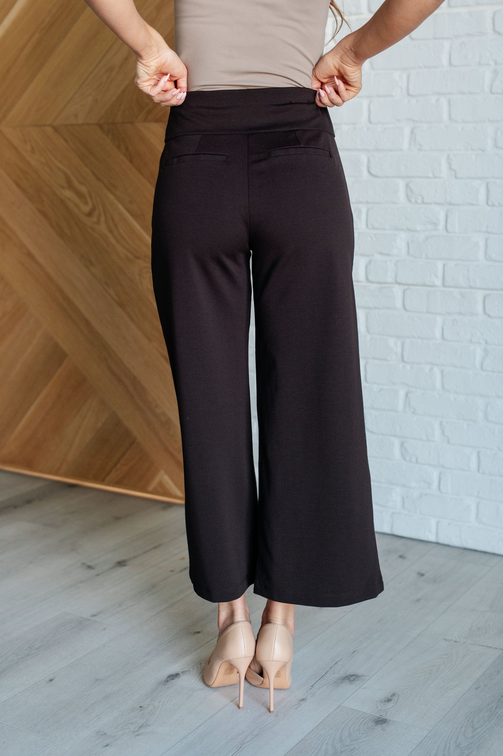 Cocoa Canvas Wide Leg Pants - Redtop