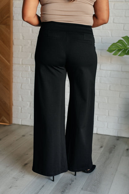 Vegas Wide Leg Pants in Black