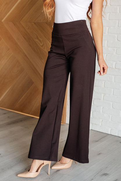 Vegas Wide Leg Pants in Chocolate