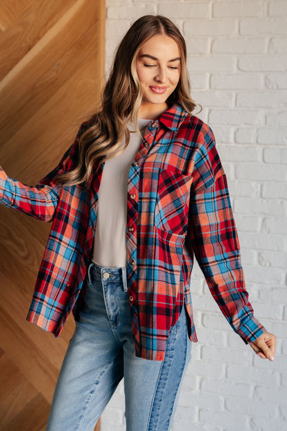 Plaid Perfection Button-Up Long Sleeve Shirt