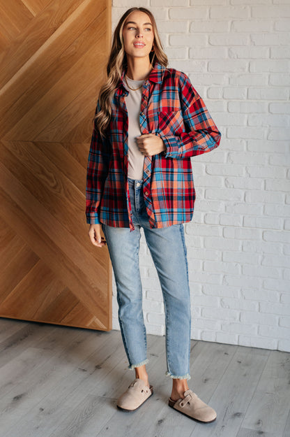 Plaid Perfection Button-Up Long Sleeve Shirt