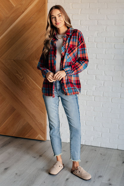 Plaid Perfection Button-Up Long Sleeve Shirt