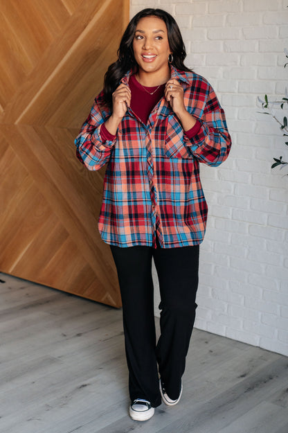 Plaid Perfection Button-Up Long Sleeve Shirt