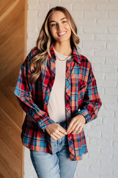 Plaid Perfection Button-Up Long Sleeve Shirt