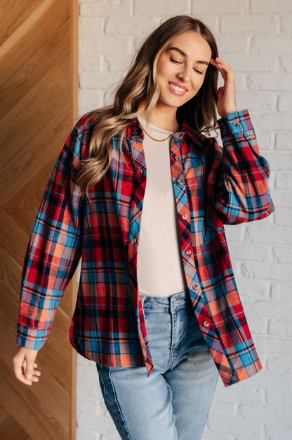 Plaid Perfection Button-Up Long Sleeve Shirt