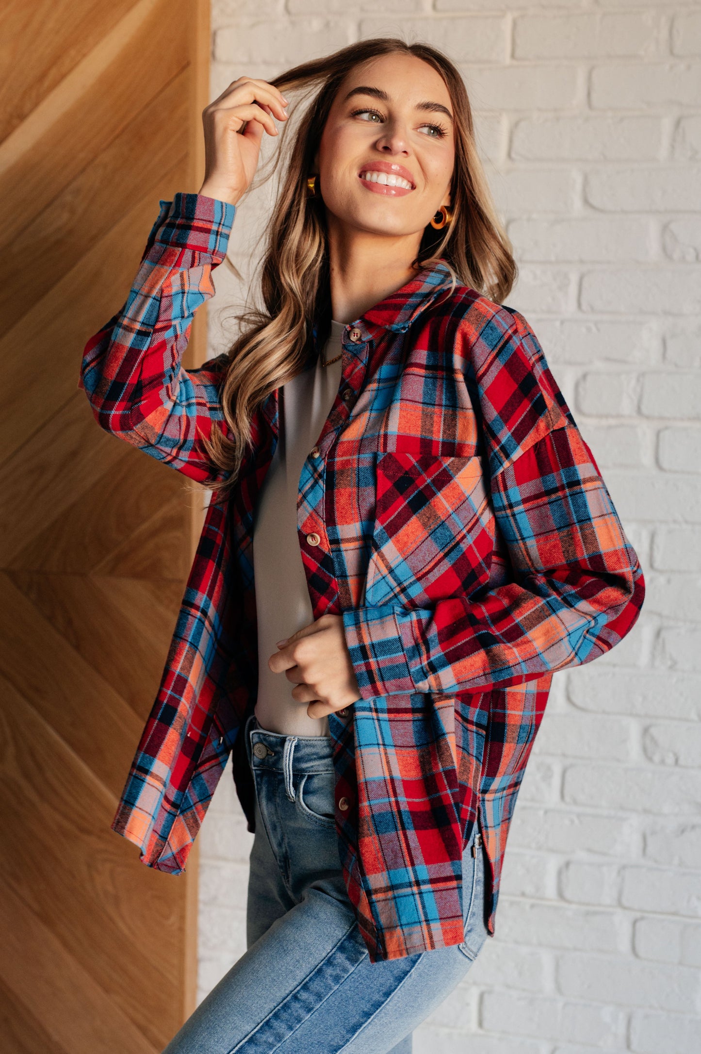 Plaid Perfection Button-Up Long Sleeve Shirt