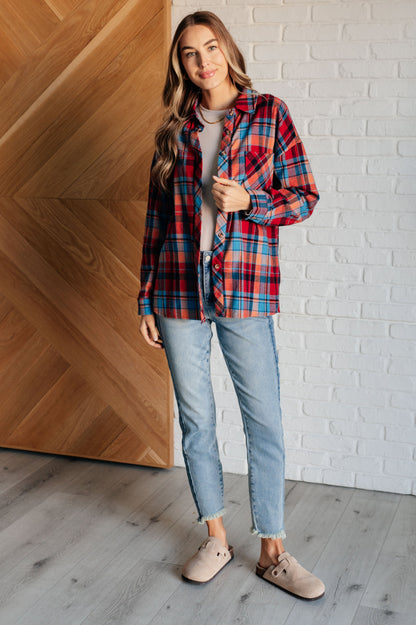 Plaid Perfection Button-Up Long Sleeve Shirt