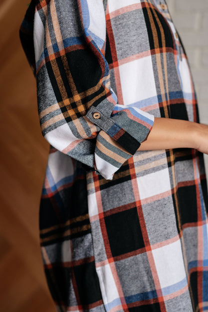 Gridlines & Grace Plaid Shirt Dress