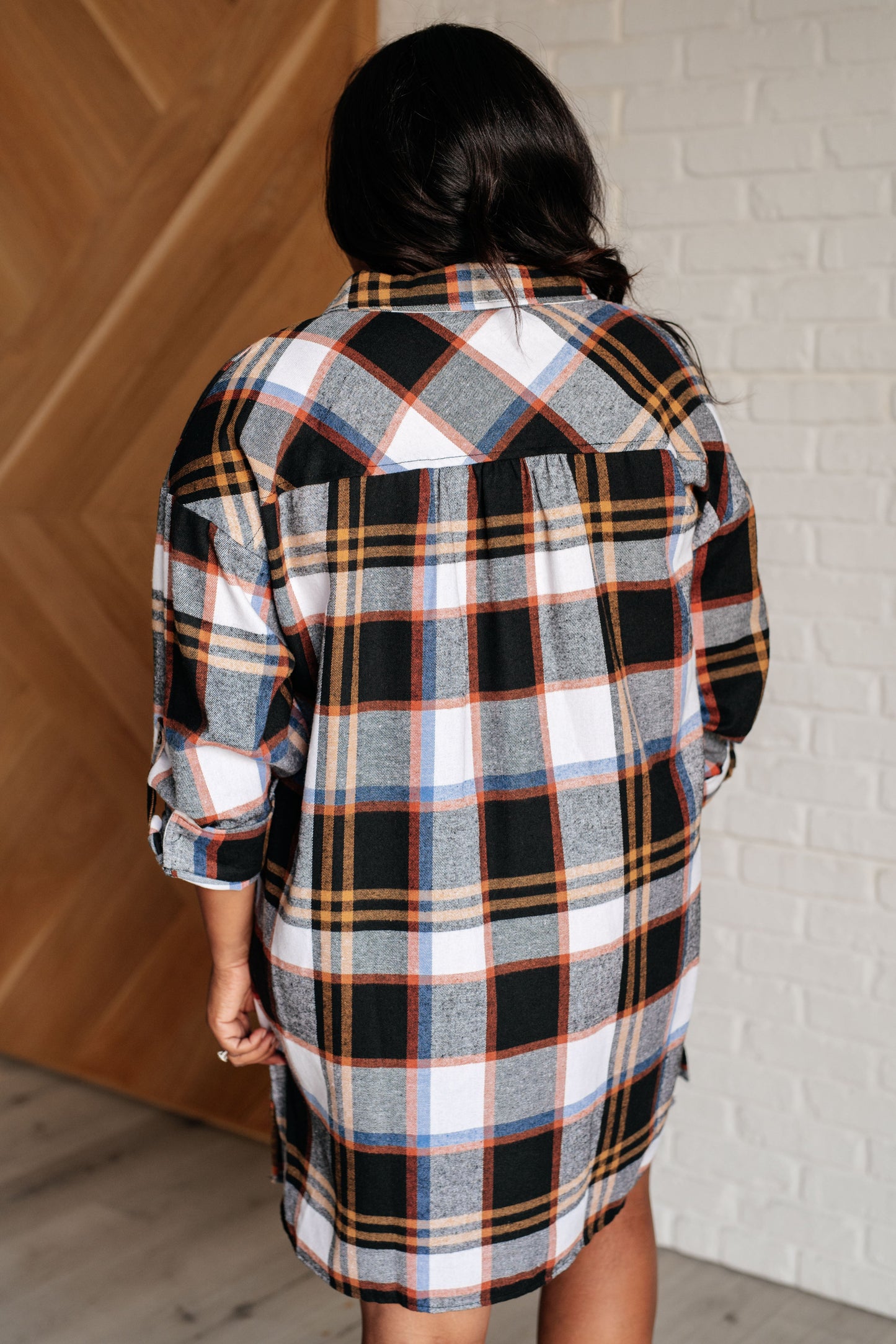 Gridlines & Grace Plaid Shirt Dress