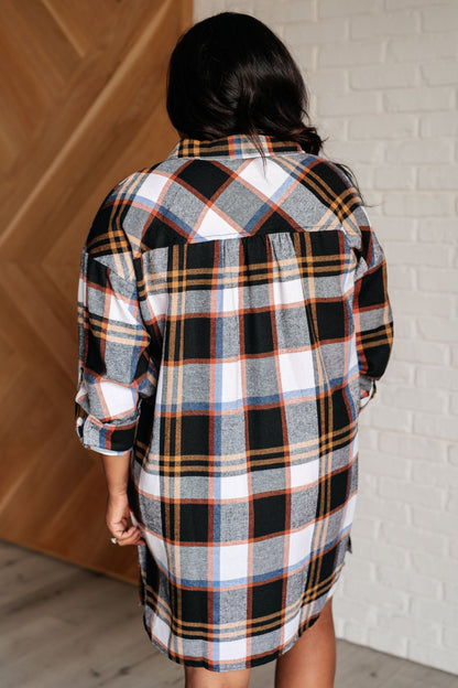 Gridlines & Grace Plaid Shirt Dress