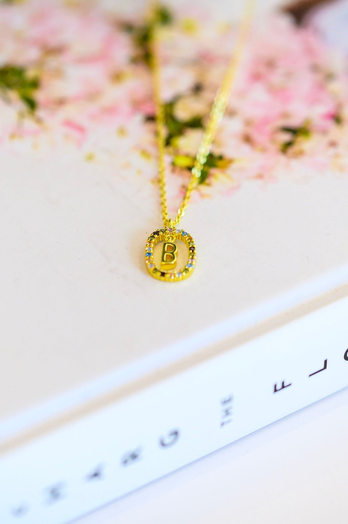 Dipped in Love Initial Necklace