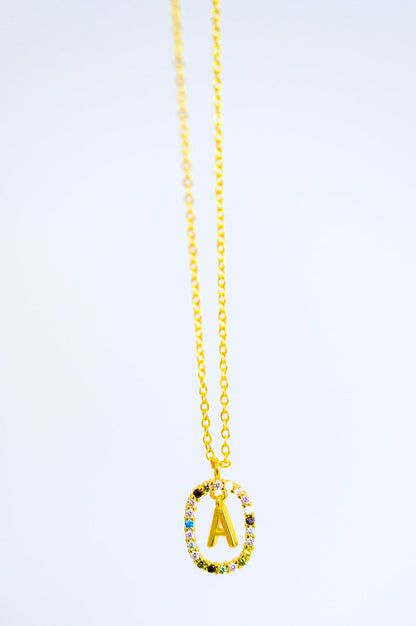 Dipped in Love Initial Necklace