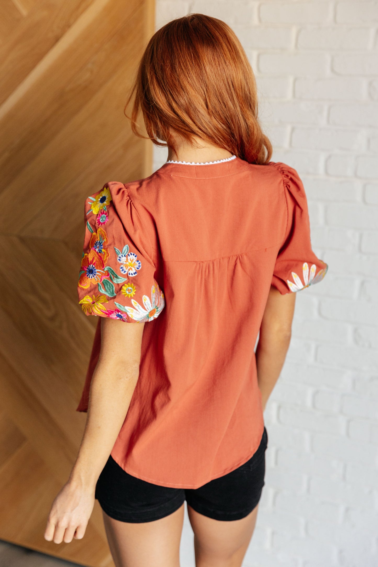 Carefree Charm Embroidered Blouse