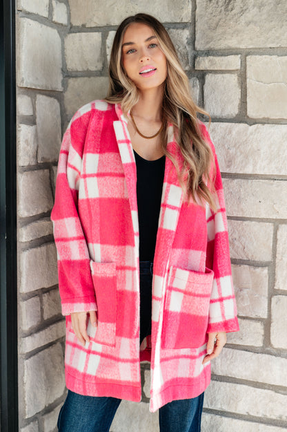 Pretty in Plaid Pink Coat - Redtop