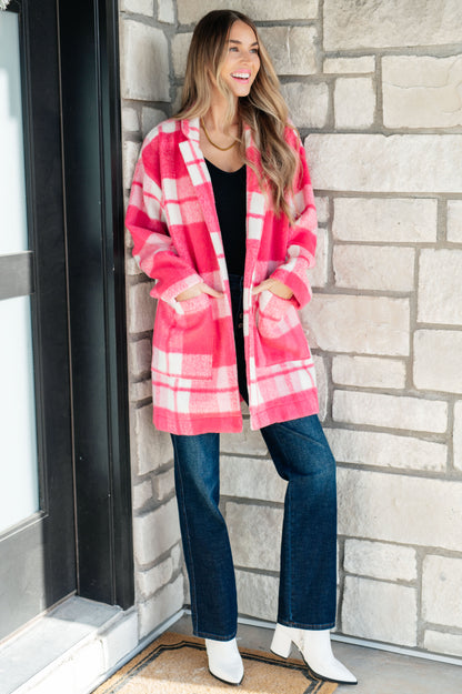 Pretty in Plaid Pink Coat - Redtop