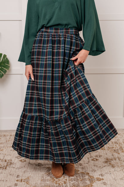 Endless Elegance Plaid Skirt