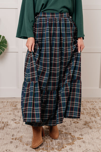 Endless Elegance Plaid Skirt