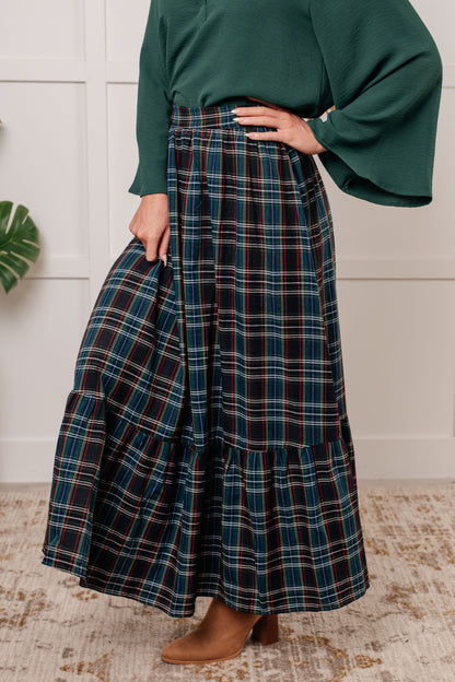 Endless Elegance Plaid Skirt