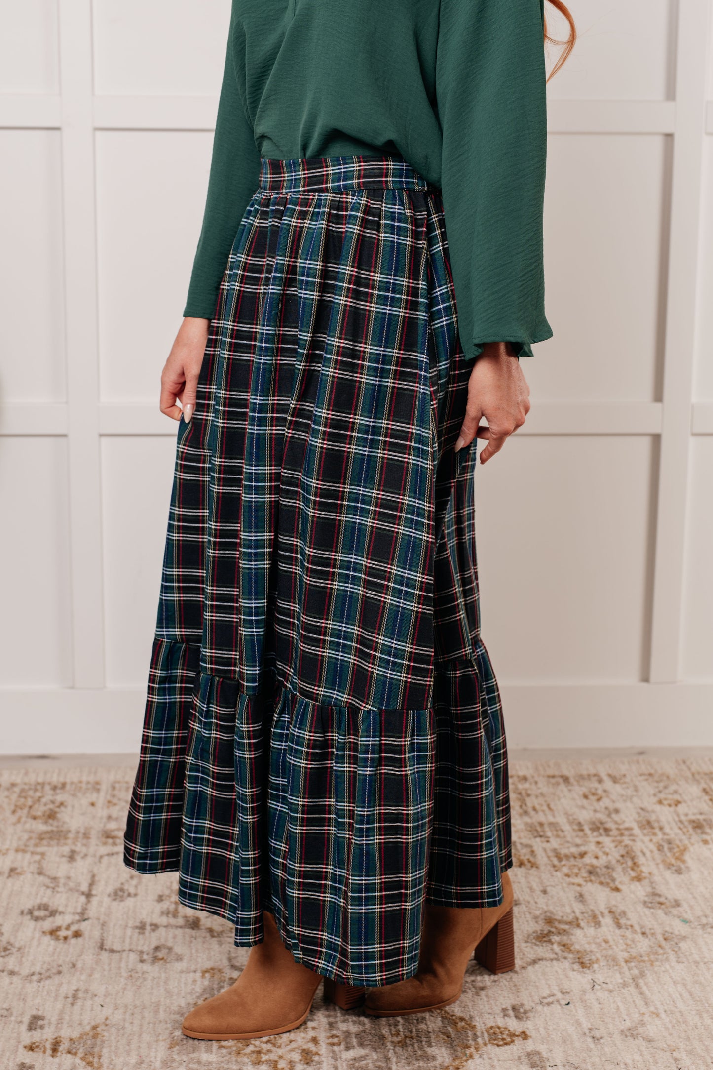 Endless Elegance Plaid Skirt