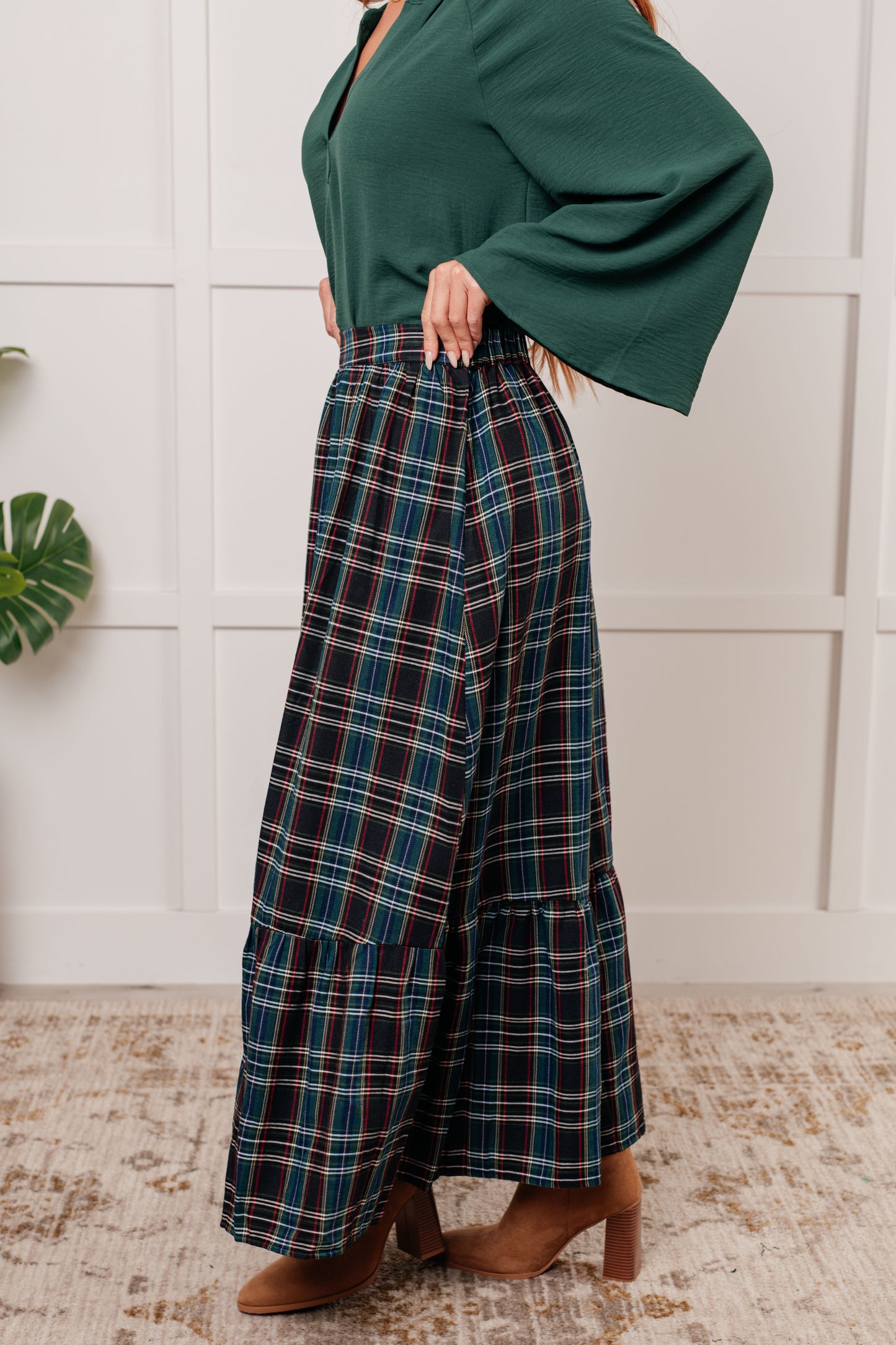 Endless Elegance Plaid Skirt