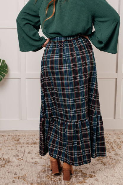 Endless Elegance Plaid Skirt