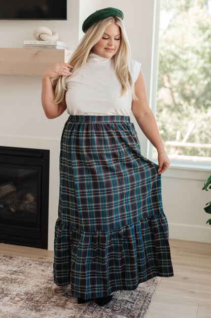 Endless Elegance Plaid Skirt