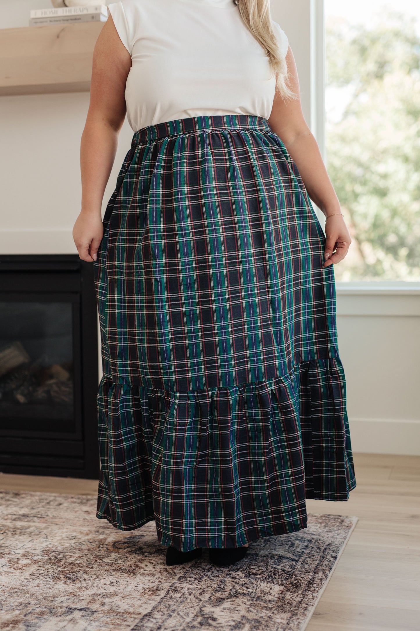 Endless Elegance Plaid Skirt