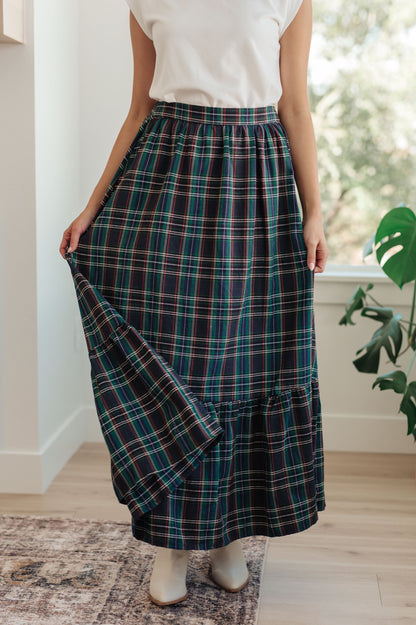 Endless Elegance Plaid Skirt