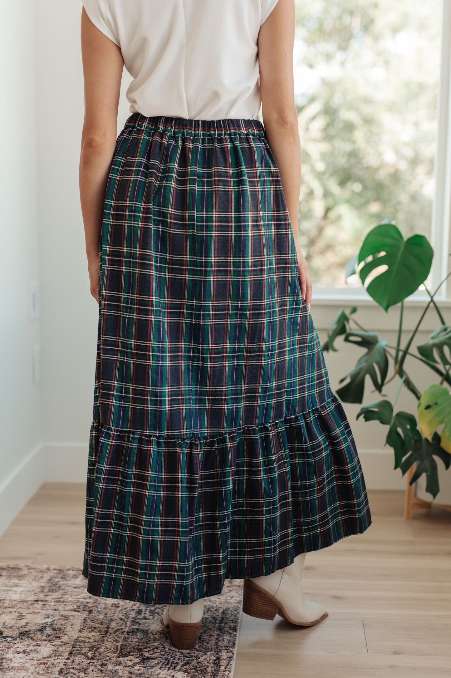 Endless Elegance Plaid Skirt