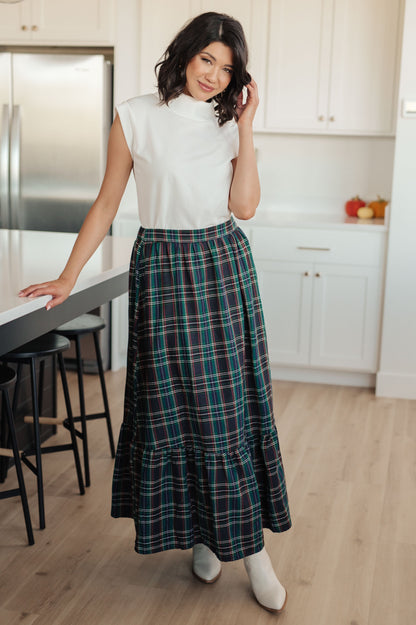 Endless Elegance Plaid Skirt