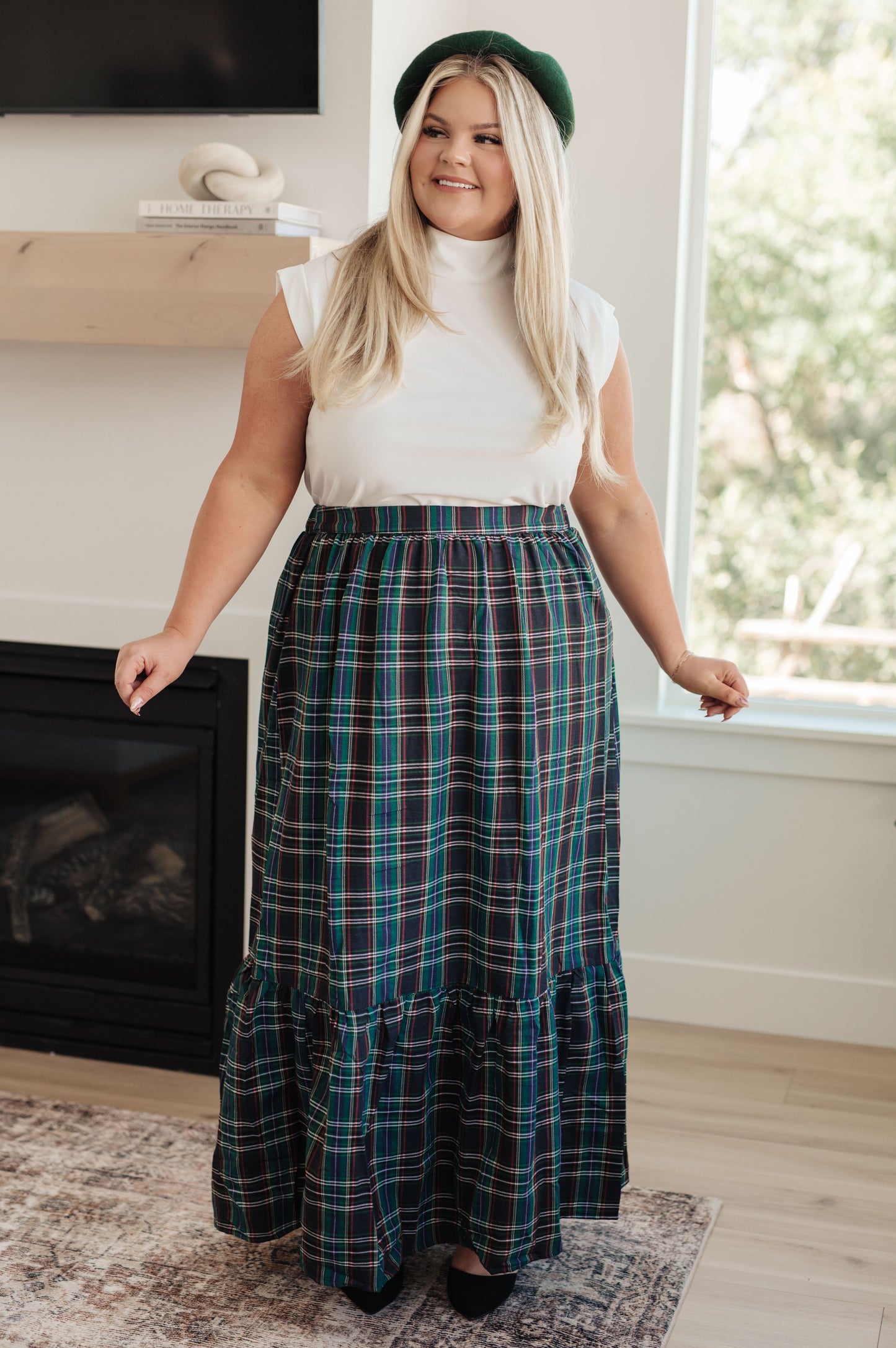 Endless Elegance Plaid Skirt