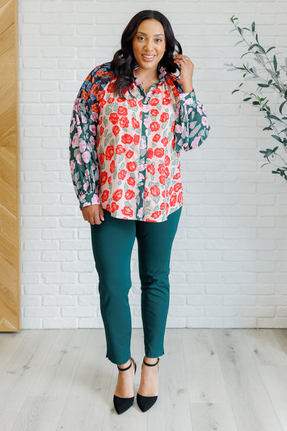 Bold Block Print Blouse