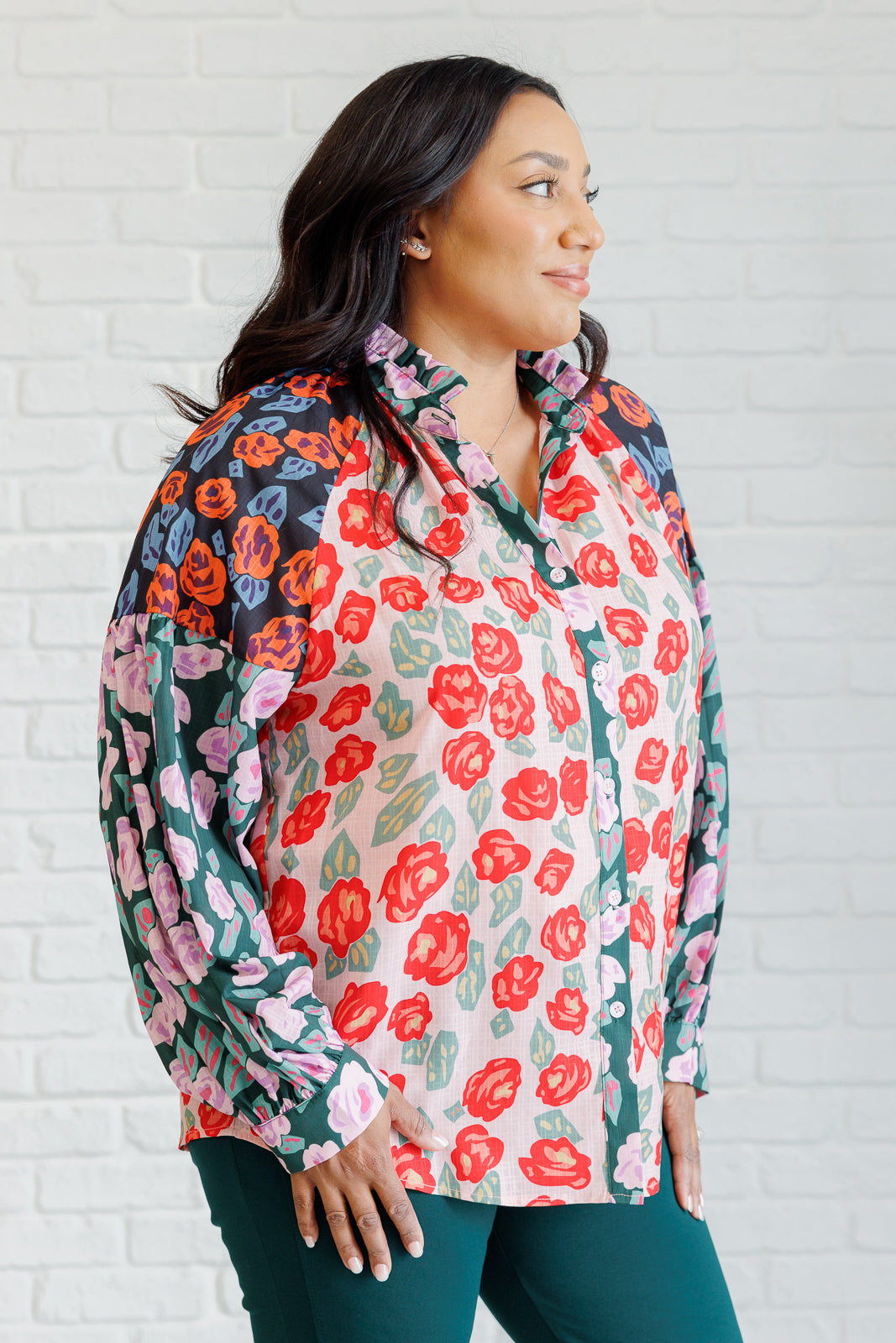 Bold Block Print Blouse