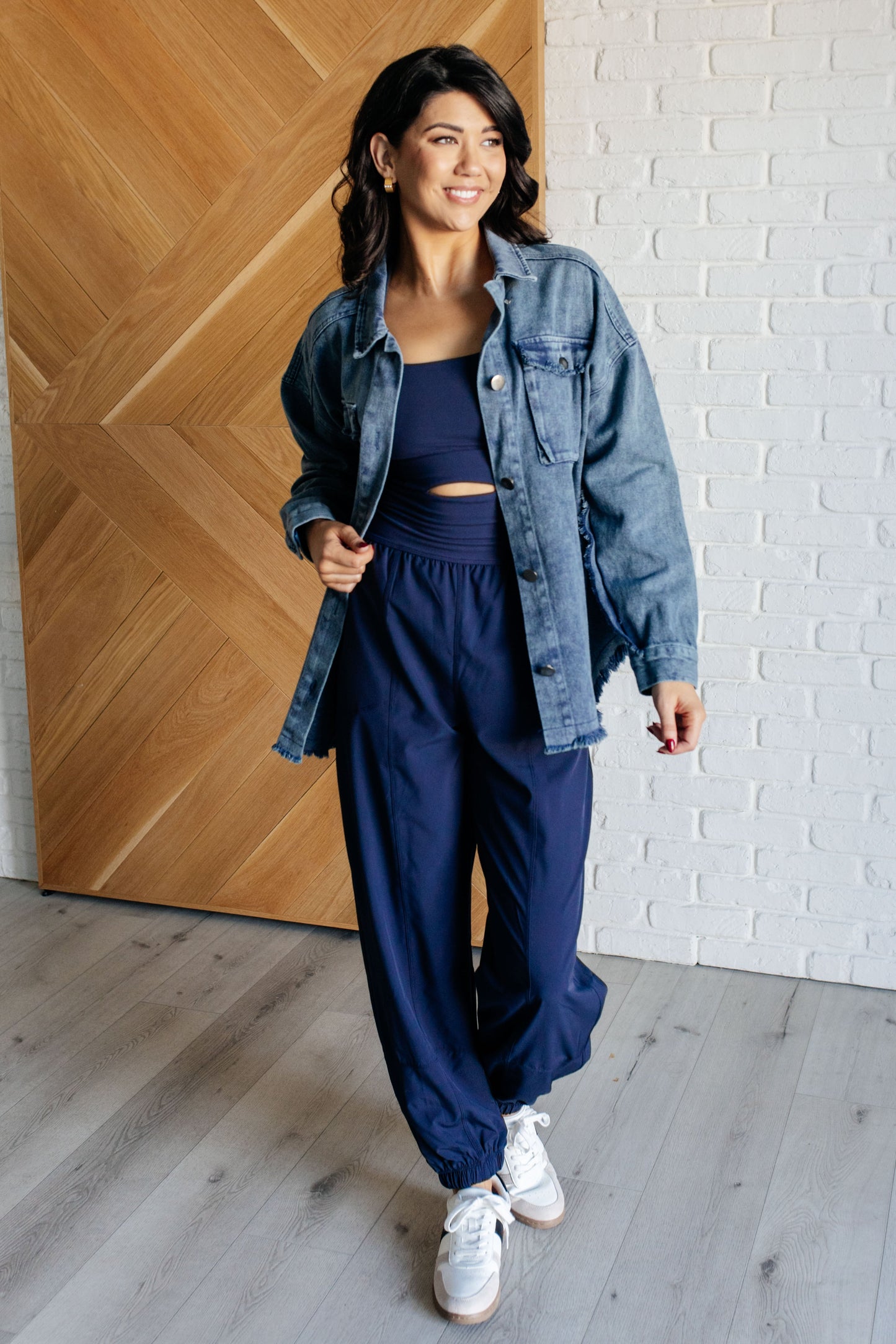 Pulse Racer Cut-Out Jumpsuit - Navy