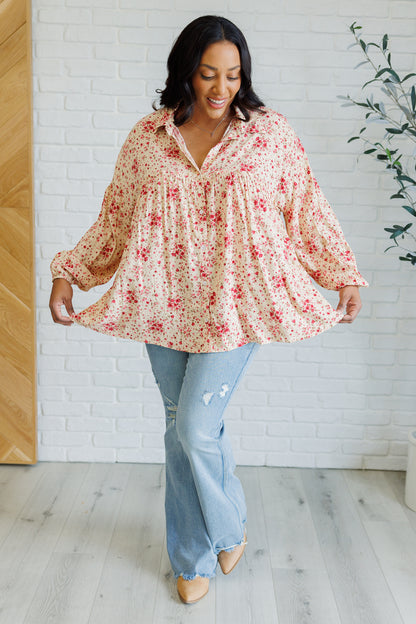 Stand On It and Shine Button-Down Long Sleeve Top