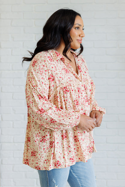 Stand On It and Shine Button-Down Long Sleeve Top