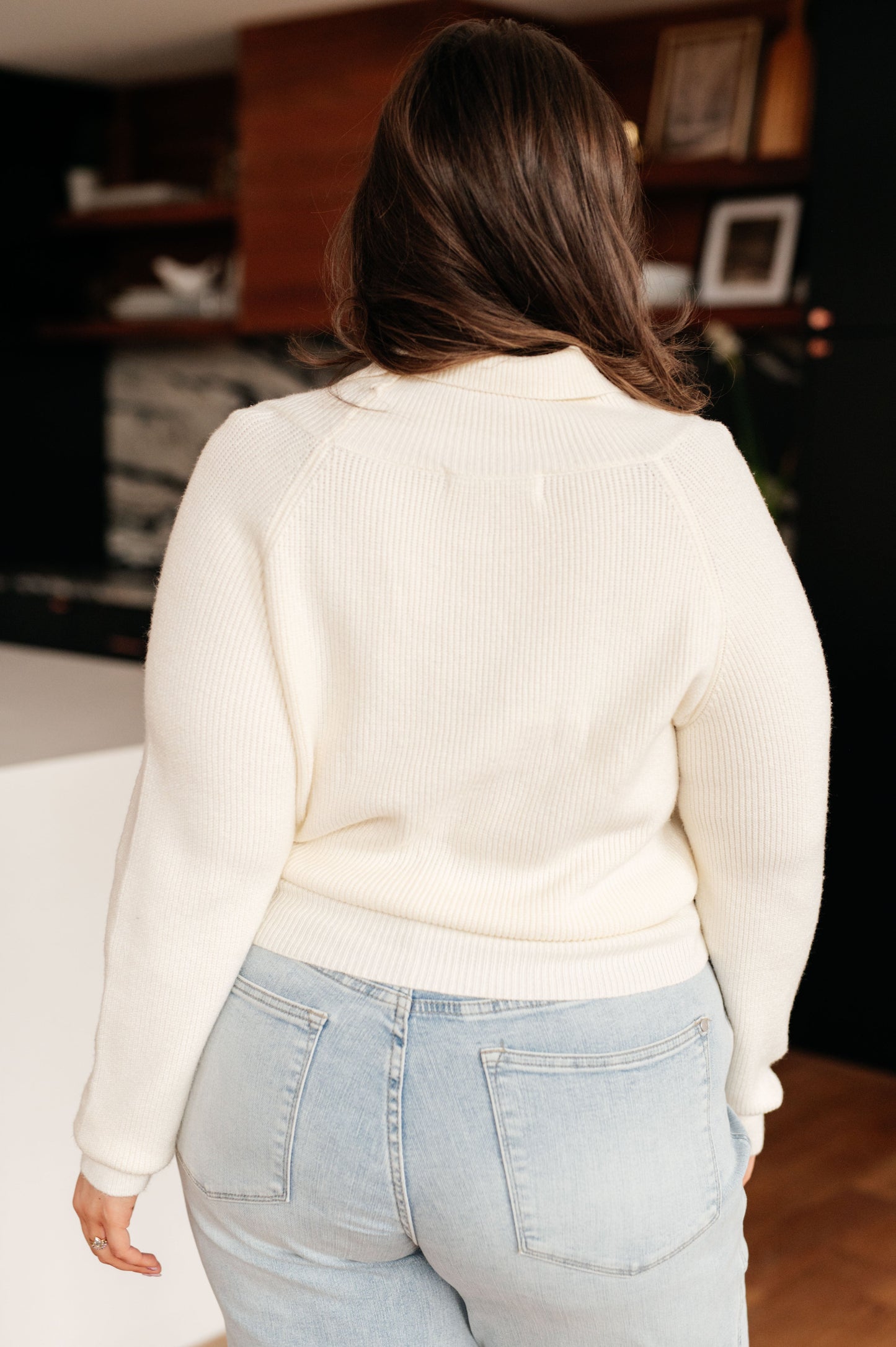 Essential Wrap Crop Sweater