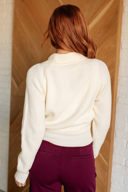 Essential Wrap Crop Sweater