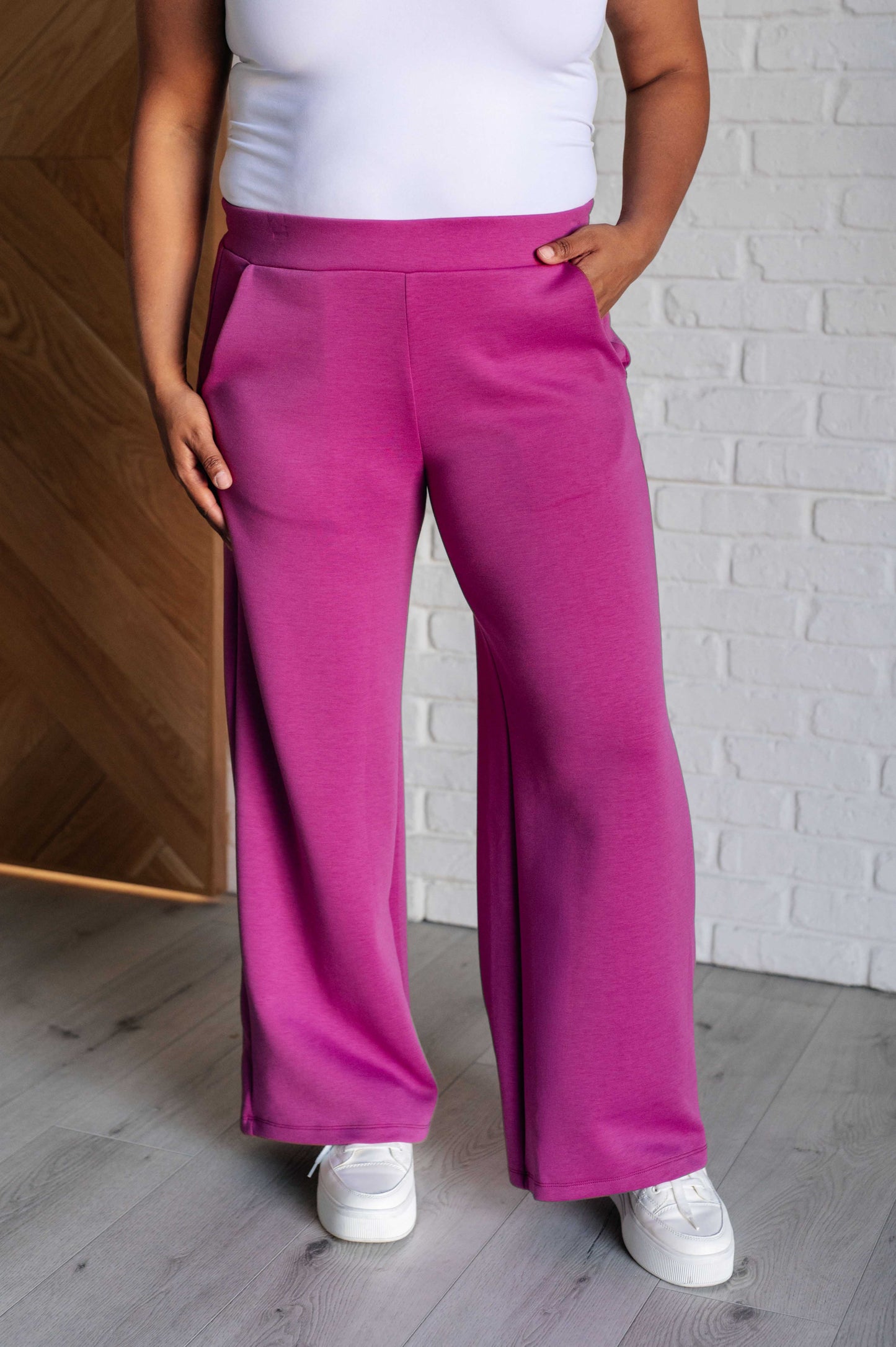 Voyager’s Choice Wide Leg Crop Pant - Magenta