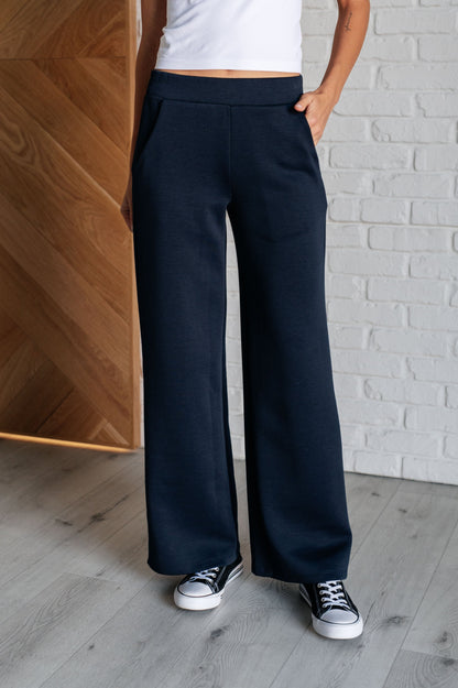 Voyager’s Choice Wide Leg Crop Pant - Navy