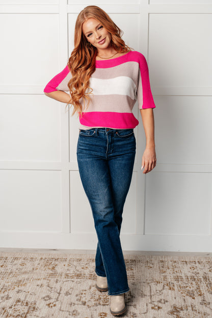 The Rosewood Dolman Knit Top