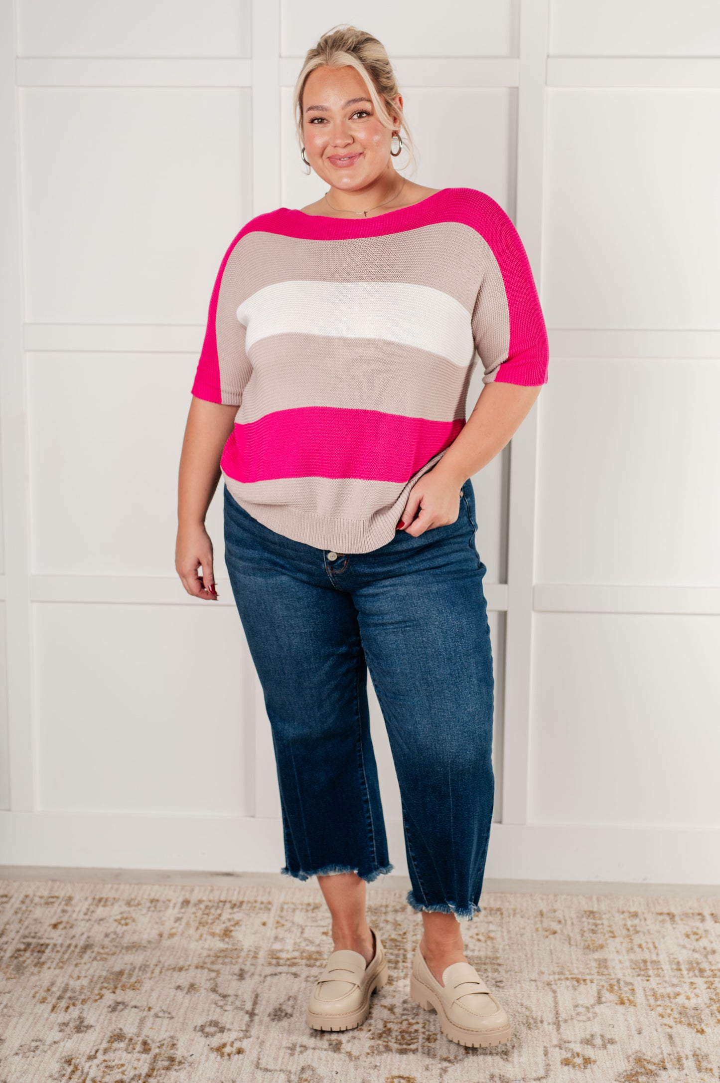 The Rosewood Dolman Knit Top