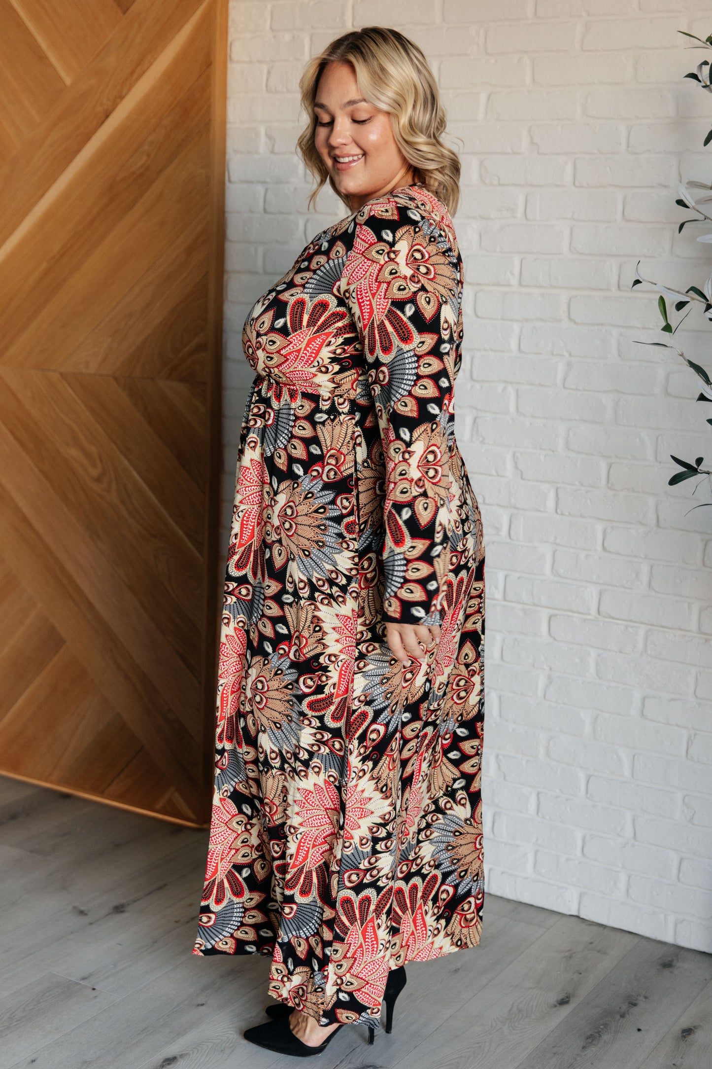 Effortless Elegance Faux Wrap Maxi Dress