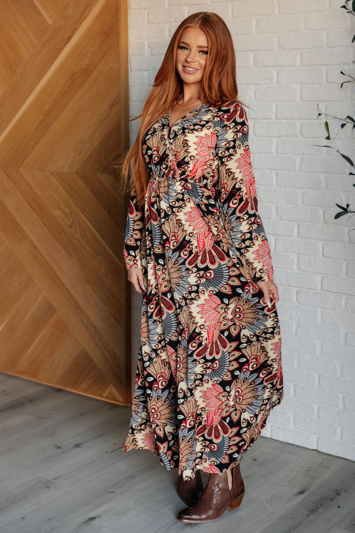 Effortless Elegance Faux Wrap Maxi Dress