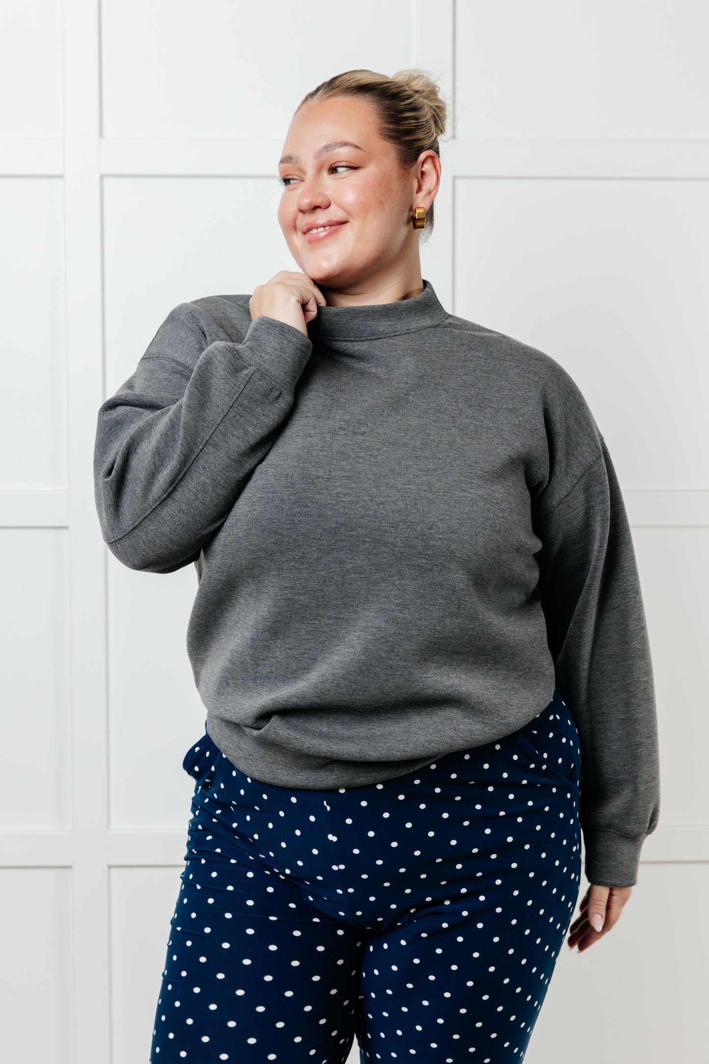 Cloud Nine Mock Neck Pullover