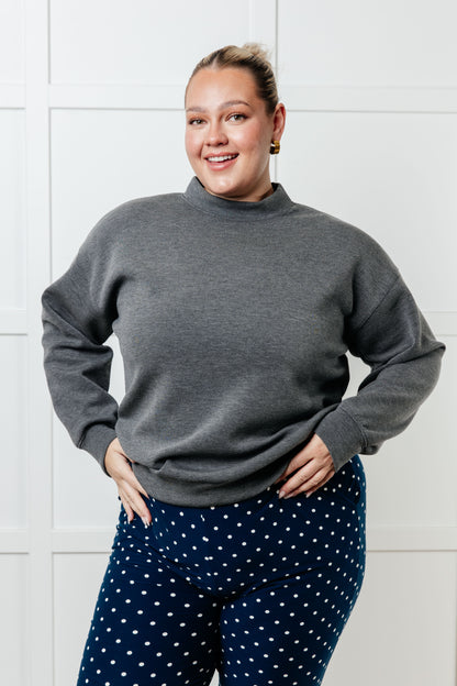 Cloud Nine Mock Neck Pullover