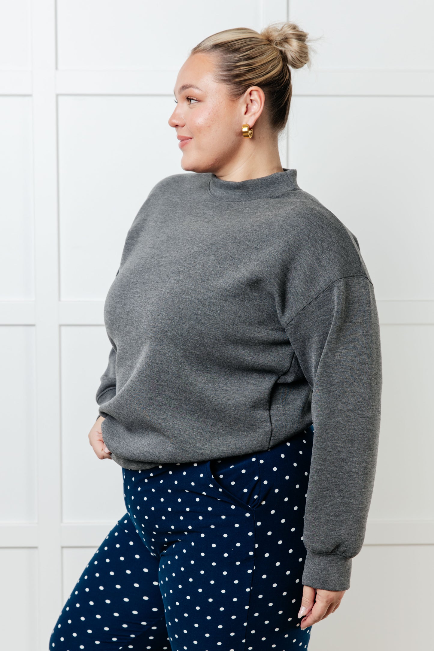 Cloud Nine Mock Neck Pullover