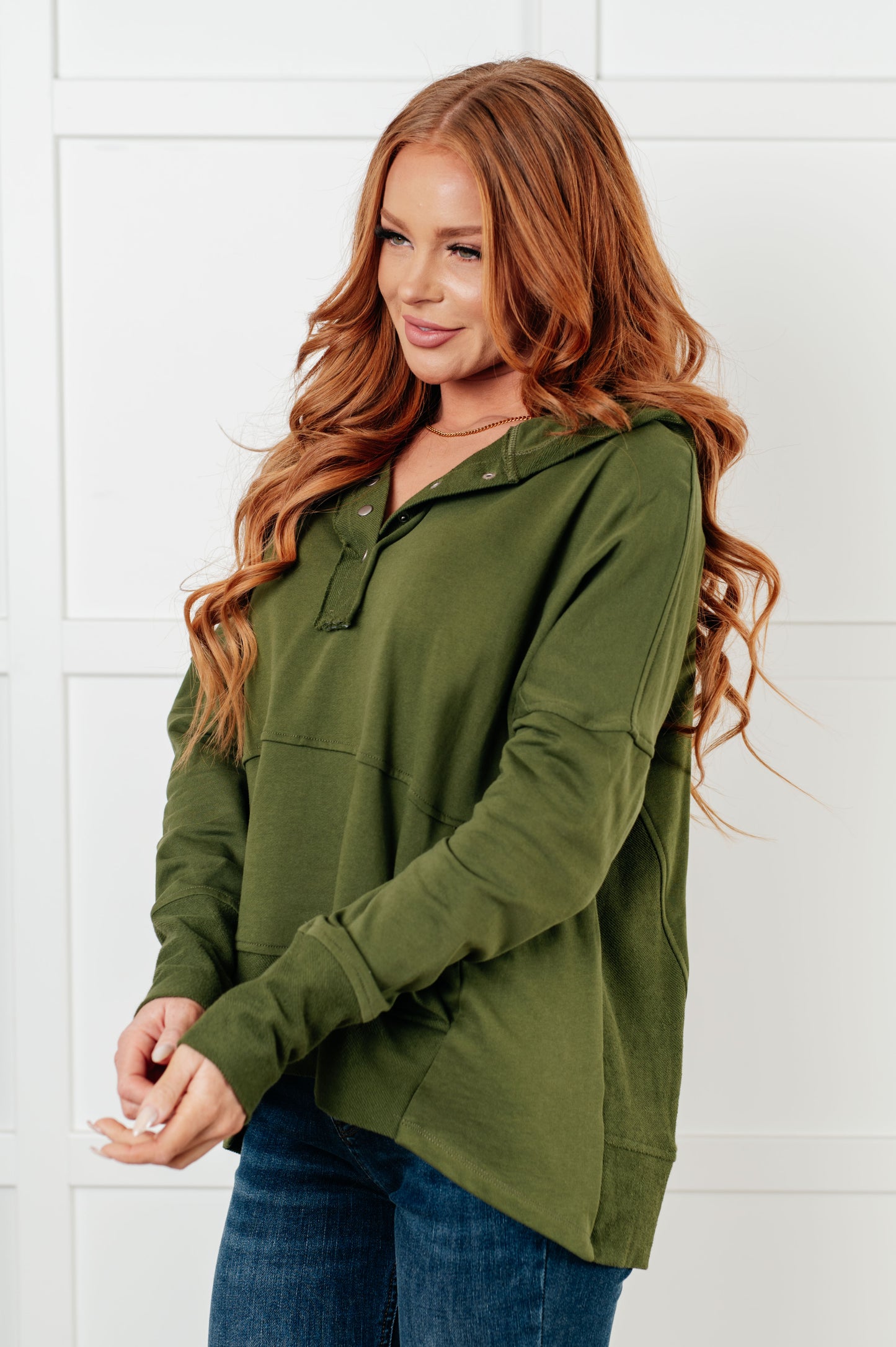 Snap & Go Hooded Pullover