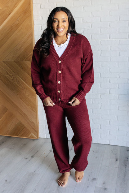 Chic & Cozy Knit Duo in Merlot